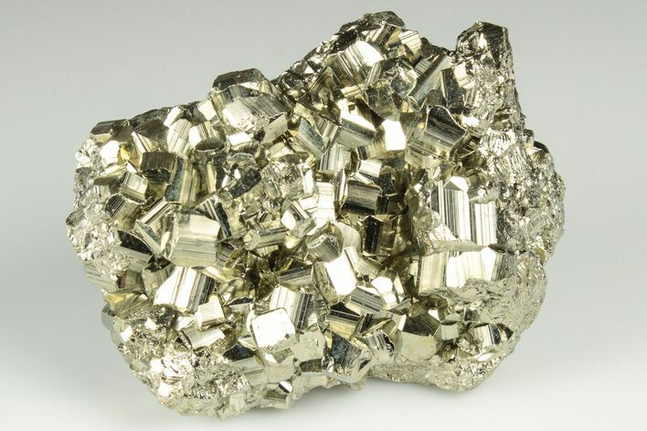 Shimmering Pyrite Crystal Cluster - Peru #190954